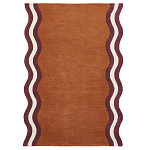 Ковер с оригинальной волнистой отделкой Woven from Wool варинант исполнения - 1 | Loft Concept в Рязани