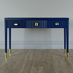 Дизайнерский Письменный стол Elsa Dreams Blue с тремя ящиками варинант исполнения - 1 | Loft Concept в Рязани