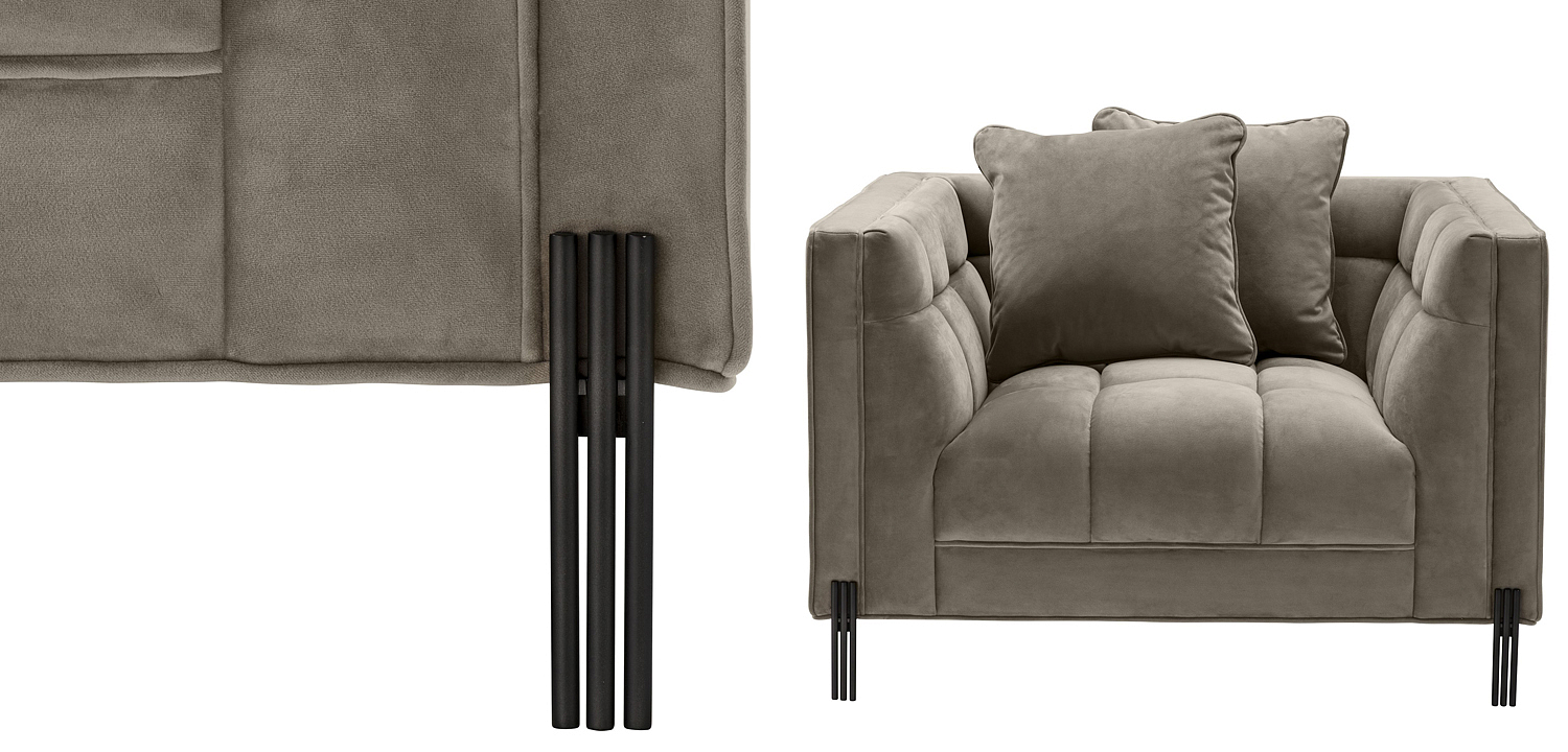 Кресло Eichholtz Chair Sienna greige Кресло Eichholtz Chair Sienna greige - Loft-Concept в Рязани