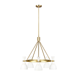 Люстра с 5-ю плафонами в форме песочных часов с узкими перфорированными отверстиями Feiss варинант исполнения - 8 | Loft Concept в Рязани