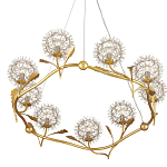 Люстра круглая с декором в виде цветков одуванчика Hanging Dandelion варинант исполнения - 3 | Loft Concept в Рязани