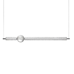 Подвесной светильник линейный с шарообразным рифленым плафоном Crystal Globule варинант исполнения - 1 | Loft Concept в Рязани