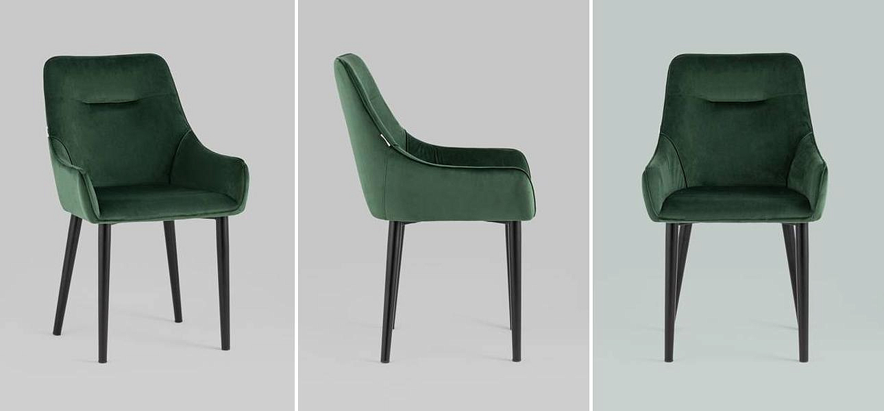 Стул Joan Chair Темно-Зеленый Велюр Стул Joan Chair Темно-Зеленый Велюр - Loft-Concept в Рязани