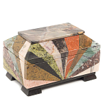 Шкатулка из натурального камня змеевик Stone Casket варинант исполнения - 1 | Loft Concept в Рязани