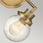 Бра для ванных комнат с прозрачным шарообразным плафоном из стекла с пузырьками на круглом основании Hinkley варинант исполнения - 15 | Loft Concept в Рязани