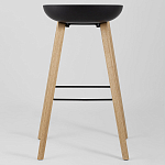 Барный стул на ножках из натурального дерева Boras Black варинант исполнения - 4 | Loft Concept в Рязани