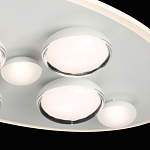 Потолочный светильник овальной формы белого цвета с 7-ю лампами Lunar Pebbles варинант исполнения - 6 | Loft Concept в Рязани