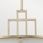 Подвесной светильник цвета латунь с белым матовым плафоном с геометрическим рисунком Feiss варинант исполнения - 4 | Loft Concept в Рязани