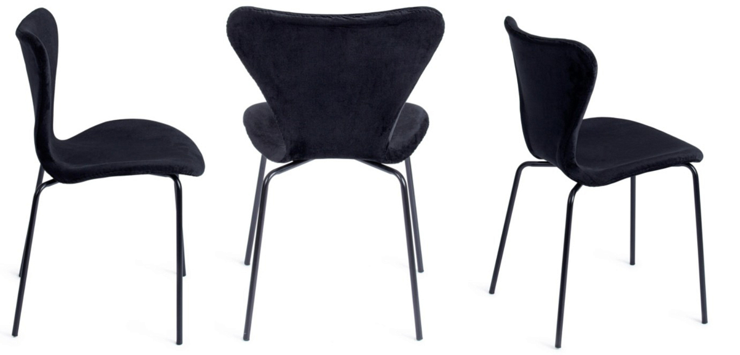 Стул Julissa Black Chair флок Стул Julissa Black Chair флок - Loft-Concept в Рязани