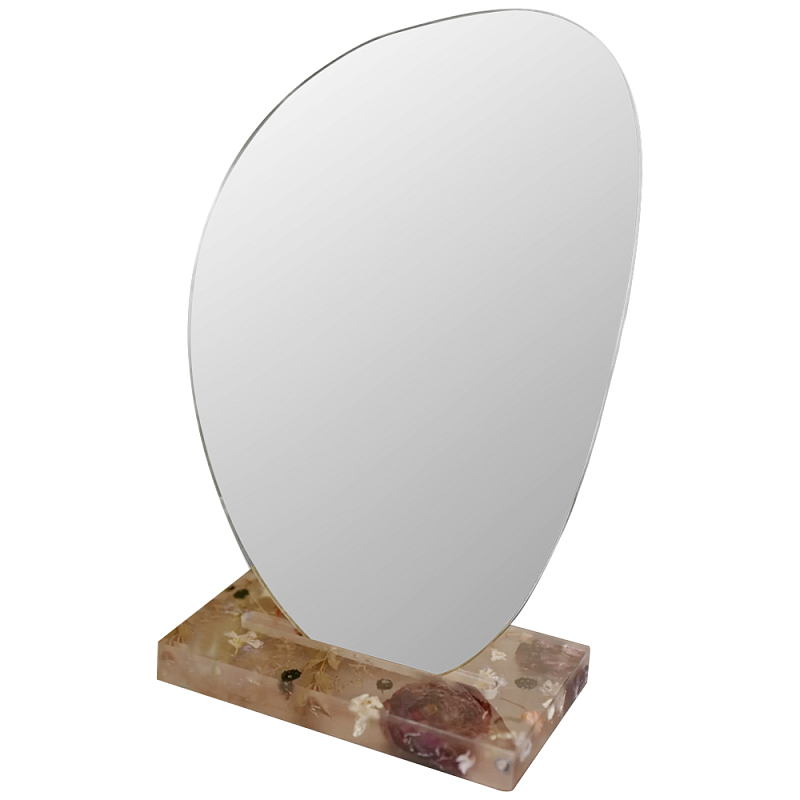 Настольное зеркало с подставкой из эпоксидной смолы с цветами Epoxy Resin Flowers Mirror Розовый Зеркало Настольное зеркало с подставкой из эпоксидной смолы с цветами Epoxy Resin Flowers Mirror Розовый Зеркало в Рязани | Loft Concept