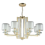 Люстра с 8-ю цилиндрическими плафонами из стекла Laurent варинант исполнения - 5 | Loft Concept в Рязани