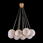 Люстра подвесная круглая с сферическими плафонами из натурального камня Glowing Spheres варинант исполнения - 12 | Loft Concept в Рязани