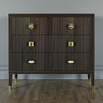 Бельевой Комод с 4 ящиками Elsa Dreams Walnut варинант исполнения - 5 | Loft Concept в Рязани