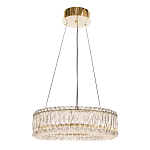 Люстра подвесная круглая из прозрачного хрусталя с золотым корпусом Selfsufficient варинант исполнения - 4 | Loft Concept в Рязани