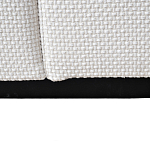 Дизайнерское кресло мягкое с обивкой из рогожки кремового цвета Decoration of Everything варинант исполнения - 3 | Loft Concept в Рязани