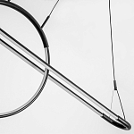 Светодиодная люстра Black LED Circle and Oval Lamp варинант исполнения - 5 | Loft Concept в Рязани