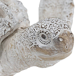 Статуэтка черепаха с ажурным панцирем и детализированной текстурой в белом цвете Marine Accessories варинант исполнения - 5 | Loft Concept в Рязани