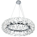Круглая подвесная люстра Crystal Dandelions Chrome Chandelier варинант исполнения - 4 | Loft Concept в Рязани