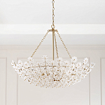 Люстра декорированная цветами из стекла Lightness of Flowers варинант исполнения - 2 | Loft Concept в Рязани