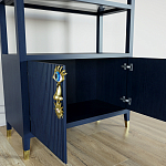 Стеллаж со стеклянными полками Elsa Dreams Blue варинант исполнения - 5 | Loft Concept в Рязани