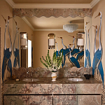 Обои ручная роспись Sarus Cranes Colourway SC-208 on Raw Silk dyed silk варинант исполнения - 3 | Loft Concept в Рязани