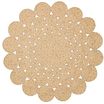 Ковер круглый с джутовой основой Round tourniquet варинант исполнения - 1 | Loft Concept в Рязани