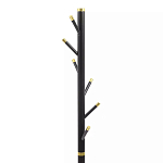 Напольная вешалка чёрная с золотистыми элементами Branches Hangers варинант исполнения - 2 | Loft Concept в Рязани