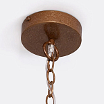 Круглая многоярусная люстра с круглыми деревянными подвесками Wooden Beads Chandelier Cream варинант исполнения - 2 | Loft Concept в Рязани