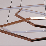 Люстра с 3-мя подвесами в виде шестиугольников Hexagon Horizontal варинант исполнения - 4 | Loft Concept в Рязани