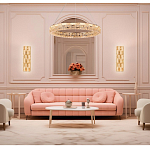 Люстра кольцевая с текстурной огранкой Reflection of Reality варинант исполнения - 3 | Loft Concept в Рязани