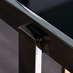 Консоль в современном стиле с черной стекляной столешницей Console with Black Glass варинант исполнения - 3 | Loft Concept в Рязани