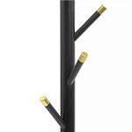 Напольная вешалка чёрная с золотистыми элементами Branches Hangers варинант исполнения - 1 | Loft Concept в Рязани