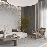 Гипсовая 3D панель с принтографией PM-01 варинант исполнения - 2 | Loft Concept в Рязани