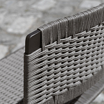 Дизайнерский стул с каркасом из металла с плетеными сиденьем и спинкой GREEN POINT Chair варинант исполнения - 7 | Loft Concept в Рязани