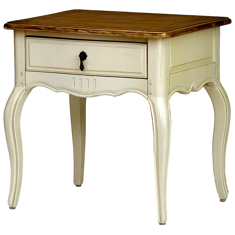 Прикроватная тумба в стиле прованс Oak Montmartre Provence Bedside Table Бежевый Дуб темный Прикроватная тумба в стиле прованс Oak Montmartre Provence Bedside Table Бежевый Дуб темный в Рязани | Loft Concept