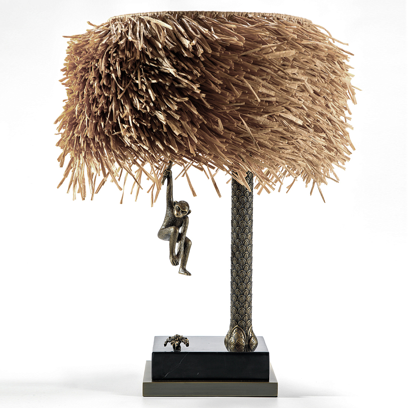 Настольная лампа Джунгли Table Lamp Straw Jungle Античная Бронза Черный Мрамор Nero Настольная лампа Джунгли Table Lamp Straw Jungle Античная Бронза Черный Мрамор Nero в Рязани | Loft Concept