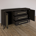 Буфет Primo с тремя ящиками и двумя фасадами Темный орех варинант исполнения - 5 | Loft Concept в Рязани