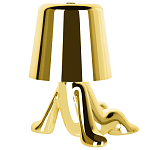 Настольная лампа фигурная золотого цвета с гладким абажуром Высота 17 см Sophia варинант исполнения - 6 | Loft Concept в Рязани