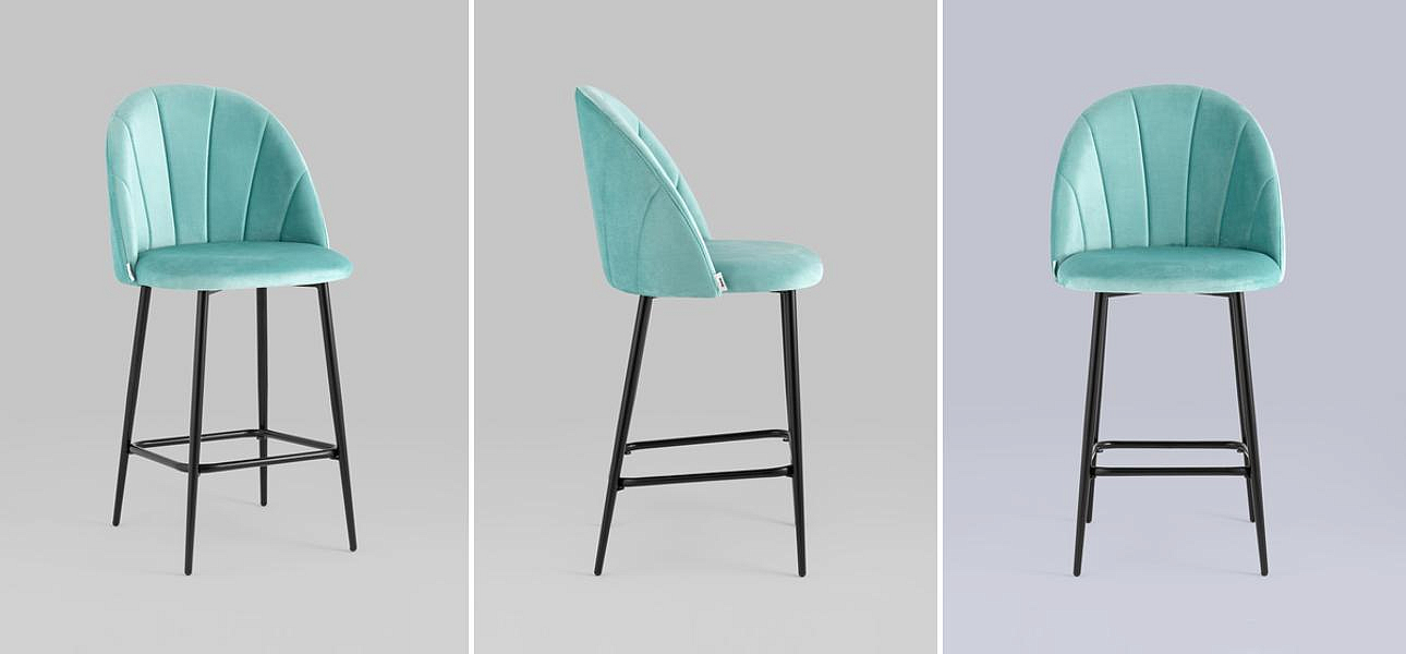 Барный Стул Balsari S Chair Цвет Тиффани Барный Стул Balsari S Chair Цвет Тиффани - Loft-Concept в Рязани