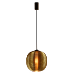 Подвесной светильник со стеклянным рельефным плафоном золото Perforated Glass 25 варинант исполнения - 2 | Loft Concept в Рязани