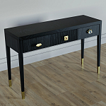 Дизайнерский Письменный стол Elsa Dreams Black с тремя ящиками варинант исполнения - 3 | Loft Concept в Рязани