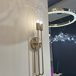 Бра с вытянутым рифленым стеклянным плафоном цилиндрической формы Trumpet tube варинант исполнения - 8 | Loft Concept в Рязани