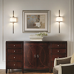 Бра вертикальное с белым полукруглым плафоном и длинным стержнем L Kichler варинант исполнения - 2 | Loft Concept в Рязани