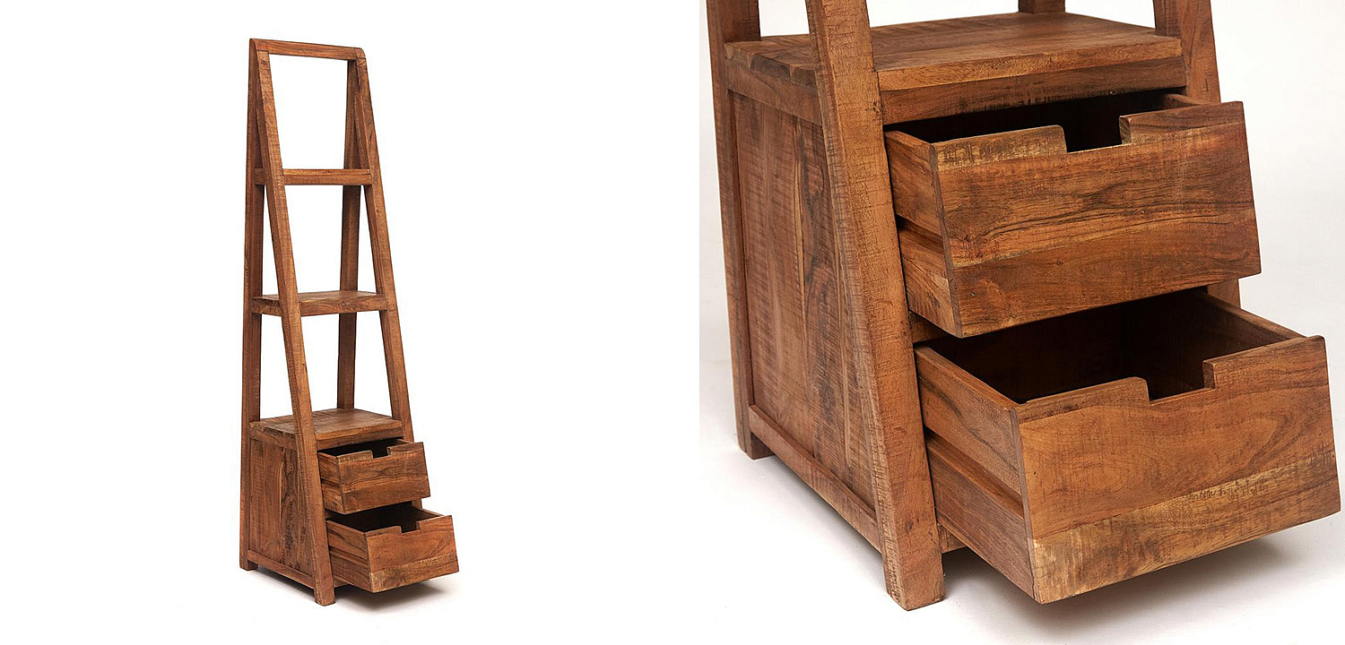 Этажерка Acacia Bookcase Freya II Этажерка Acacia Bookcase Freya II - Loft-Concept в Рязани