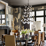 Обои ручная роспись в стиле Арт-деко Symphony Original colourway on Arkose silk dupion варинант исполнения - 2 | Loft Concept в Рязани