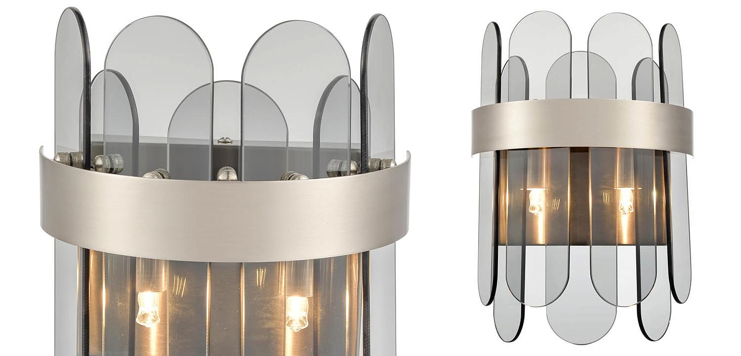 Бра Decorative Oval Smoky Plates Sconce Бра Decorative Oval Smoky Plates Sconce - Loft-Concept в Рязани