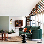 Торшер с поворотным плафоном Aracea Black Floor Lamp варинант исполнения - 11 | Loft Concept в Рязани