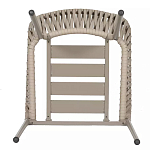 Стул серо-бежевый с декоративным плетением на спинке и подлокотниках Chair Weave варинант исполнения - 7 | Loft Concept в Рязани