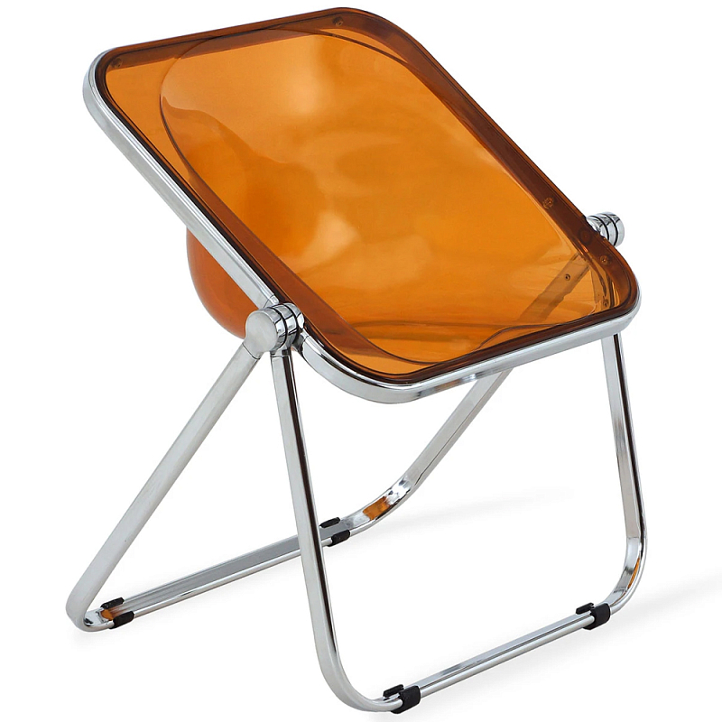 Складной стул Fresh Chair Оранжевый Хром Складной стул Fresh Chair Оранжевый Хром в Рязани | Loft Concept