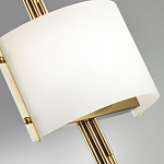 Бра с изогнутым плафоном на бронзовом основании с вертикальным декором из металлических трубок Sohne варинант исполнения - 8 | Loft Concept в Рязани